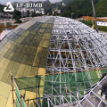 Estructuras prefabricadas de acero de la iglesia Design Space Frame Dome Shed Hall
